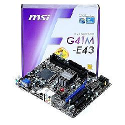 Материнская плата Socket-775 MSI G41M-E43 (Intel G41/ICH7) mATX  Retail