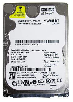 HDD WD (WD3200BEVT) SATA 2,5 HDD WD (WD3200BEVT) SATA 2,5